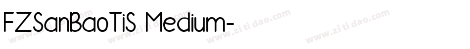 FZSanBaoTiS Medium字体转换